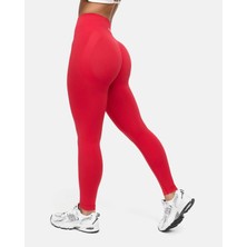 Oace Seamless Yüksek Bel Toparlayıcı Tayt - Kırmızı