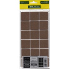 Pacific Yapışkanlı Mobilya Keçesi 35X35 mm 18 Adet