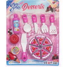 Nasyonel Toys Oyuncak Tatlı & Pasta Seti – Dilimli Pasta ve Servis Aksesuarları