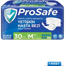 Prosafe Belbantlı Yetişkin Hasta Bezi Islaklık Göstergeli Bel Ölçüsü 85-125CM Orta (M) 30'lu