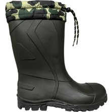 Ayder Içi Yünlü Haki Diz Altı Uzun Konç Balıkçı Avcı Çizmesi