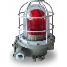 Gümrük Bey 180DB Patlama Korumalı Alarm Işığı – 5-10W Led, IP65 Sesli ve Görsel Yangın Uyarı Lambası