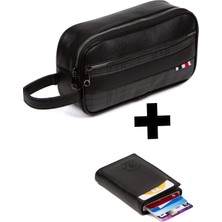 Newish Erkek Mekanizmalı Kartlık Cüzdan ve Portföy Clutch Günlük El Çantası - NEW174