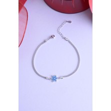 Innuendo Jewelry 925 Ayar Gümüş Mini Lotus Bileklik