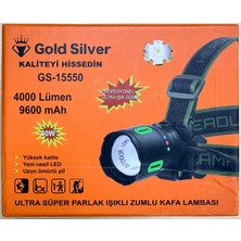 Gold Silver GS-15550 - 4000 Lümen Şarjlı Zoomlu Kafa Lambası -Yunusav