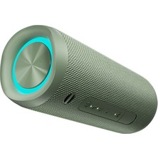 Qcy Sp7 40W Taşınabilir Bluetooth Hoparlör 14 Saat Dinleme Rgb Işık Ipx7 tf kart girişli Yeşil
