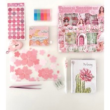 Kağıt Gemi Aesthetic Spring Bloom Ilkbahar Koleksiyonu 10 Parça Dev Hediyelik Set/sticker/kalem/defter/postit