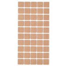 50 Adet Yapışkanlı Sandalye, Masa, Koltuk Altı Parke Koruma Keçesi, Kare, 2 x 2 cm