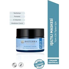 Bioterra Organik Radiance Derin Nem Maskesi 50 ml -Mat, Yorgun, Donuk Ciltler Için Anında Etki