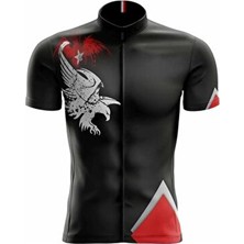Freysport Eagle Siyah Bisiklet Forması 4XL Yaz Mevsimi İçin Özel Tasarım Model