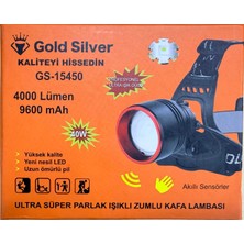 Gold Silver GS-15450 - 4000 Lümen Sensörlü Şarjlı Zoomlu  Kafa Lambası -Yunus Av