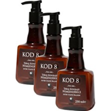 Kms Home Kod 8 Tıraş Sonrası Nemlendirici Balsam 250 ml x 3 Erkek Bakım Ürünü Ferahlatıcı Koku