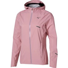 Mizuno Waterproof 20K Hooded Jacket Kadın Yağmurluk Pembe