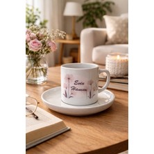 Tekli Baskılı Türk Kahvesi Fincanı - 6