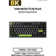 Meyer Gaming Vgn Neon 75 He+ Hall Effect Rapid Trigger Mekanik Klavye [manyetik Switch]
