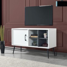 EVMO Home 3112 Şile Tv Ünite 100 cm Beyaz
