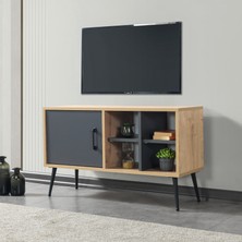 EVMO Home 3109 Şile Tv Ünite 100 cm Antrasit -Safir