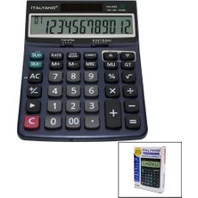 Flamex 12 Haneli Hesap Makinesi 100 Işlem Geri Saydırma (5047)