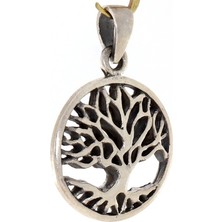 Heugers Hayat Ağacı Kolye 30X20MM 925 Ayar Gümüş