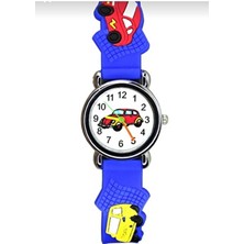 Zavira Çocuk Kol Saati Silikon Kordon Mavi Arabalı
