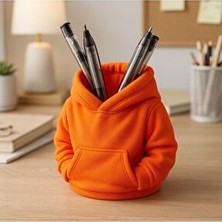 Basart Hoodie Tasarımlı Dekoratif Kalemlik | Ofis & Çalışma Masası Organizer