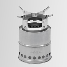 Nurgaz Ng-Tak-B Campout Turbo Ateş Kutusu Büyük Paslanmaz Çelik Taşıma Çantalı