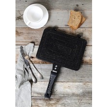 Bermira Home Collection Granit Döküm Ocak Üstü El Tost Makinesi 25X18 cm