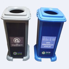 Tuncel Teknik 70 litre Geri Dönüşüm Atık Kovası 2li set