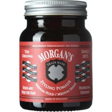 Morgan's Pomade Medium Hold & Shine Pomade Orta Tutucu Parlaklık Veren Şekillendirici Pomad (Red Label) 100GR