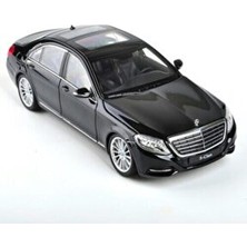  1/24 ölçek mercedes-benz s class model araba siyah