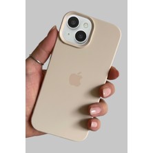 Pronorth Iphone 15 Uyumlu Kılıf Logolu Lansman Soft Yumuşak Içi Kadife Silikon Kapak