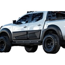 Aftermarket Nissan Navara 2014-2021 Jumbo Kapı Koruma Seti Mat Siyah 4 Parça