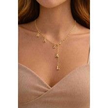 Uno Di Famiglia Kişiselleştirilebilir Çelik Isimli Y Kolye , Isimli Kolye , Sevgililer Günü Hediyesi