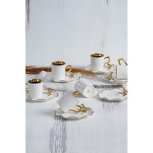 El Yapımı Porselen Kahve Fincan Takımı, Şık ve Zarif Tasarım