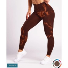 Oace Batik Büzgülü Tayt