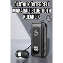 Kablolu Makaralı Bluetooth Kulaklık Uzun Pil Ömrü Dijital Göstergeli - KA002N-70BV48