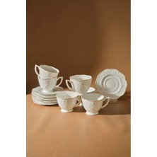 6 Kişilik Kahve Fincanı Seti, 80 Ml, Şık ve Zarif Tasarım