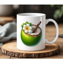 BB DESIGN Meyve Tasarımlı Beyaz Seramik Baskılı Kupa Bardak 330 ml