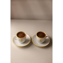 2'li Seramik Kahve Fincan Takımı, 110 Cc, Şık ve Dayanıklı Tasarım