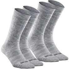 Decathlon Outdoor Uzun Termal Çorap - Gri - 2 Çift - SH100 Mid