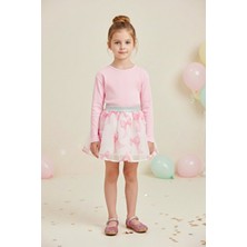 Le Mabelle Pembe Uzun Kollu Penye Basic Çocuk Tişört