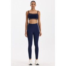 COMEUP Oval Kemer Tasarımlı Toparlayıcı Tayt Oxford Blue
