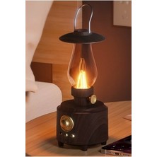 Junglee C210 Bluetooth Hoparlör Nostaljik Gaz Lambası Görünümlü Ambians Retro Şarjlı Hoparlör Fm Radyo