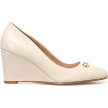 Nine West N140142 Bej Kadın Dolgu Topuk Ayakkabı