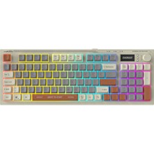 Everest Kb-79 Silent Pro Gri Mavi-Gri-Kahve Sessiz Rgb Q Membrane Oyuncu Klavyesi Kablolu