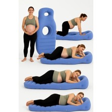 Robo Şişme Hamile Yatağı Elektrikli Şişirme Pompası Hediyeli Mavi