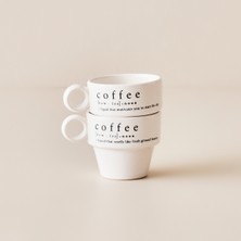 Şık Siyah Seramik Espresso 2'li Set - 105 cc