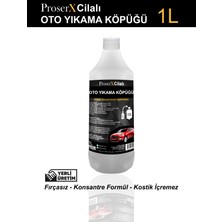 Proserx Cilalı Oto Yıkama Köpüğü 1l Fırçasız - Konsantre Formül - Kostik Içermez (1L->100L)