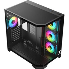 Vento VG4204FA 4x Argb Fan Oyuncu Gaming Akvaryum Kasa 850W Moduler