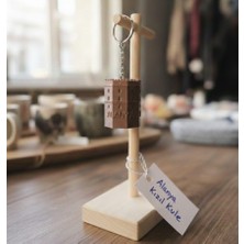 SNM Alanya Kızıl Kule Temalı Metal Anahtarlık - Turistik Hediyelik Eşya